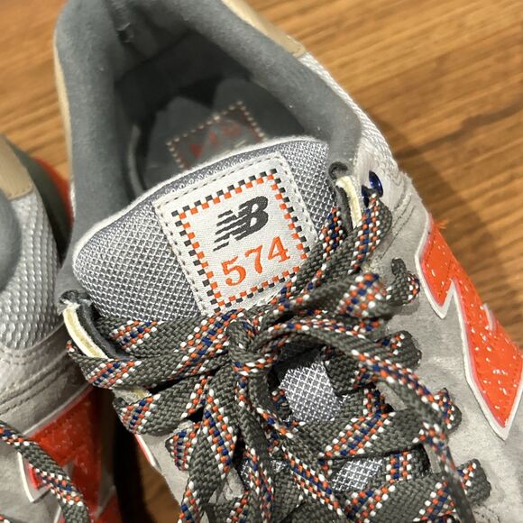 New Balance Gray and Orange Sneakers - Picture 5 of 9